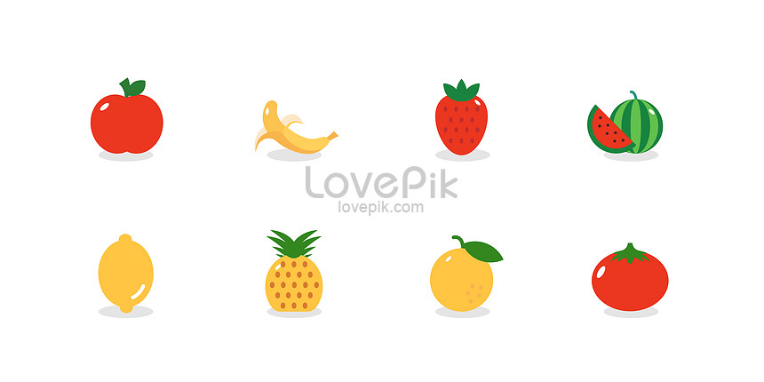 과일과 야채 Icon Png 일러스트 무료 다운로드 - Lovepik