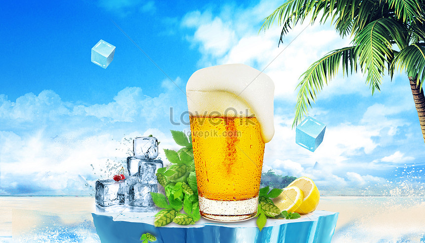 夏のビールの背景イメージ クリエイティブ Id Prf画像フォーマットpsd Jp Lovepik Com