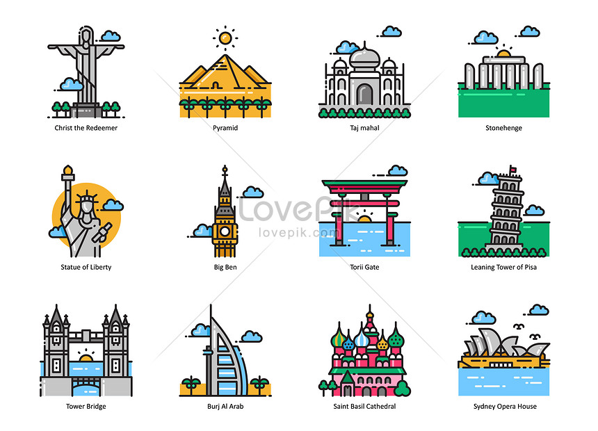 Icon a famous architectural icon graphics image_picture free download ...