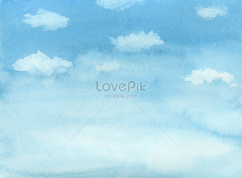 Watercolor sky background illustration image_picture free download  