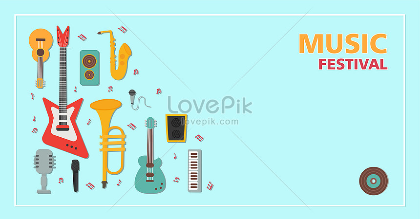 Music festival background illustration image_picture free download  