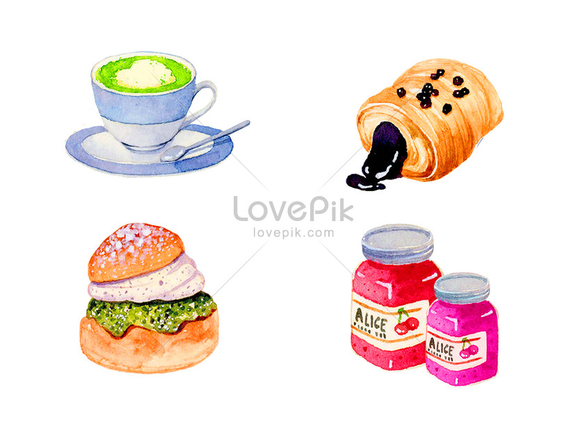 水彩料理イラストイメージ 図 Id Prf画像フォーマットpsd Jp Lovepik Com