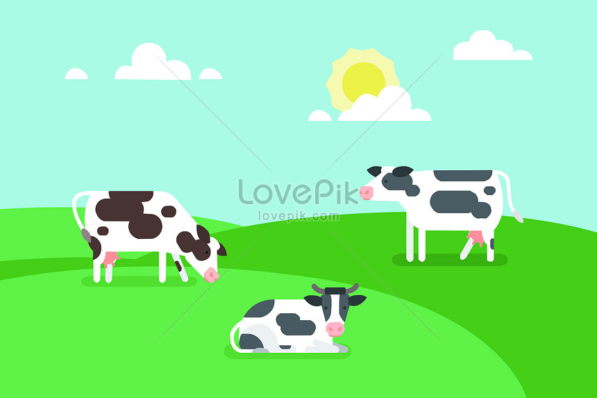 Farm cow illustration image_picture free download 