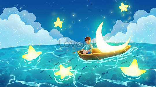 Insomniac boy illustration image_picture free download 401765871 ...