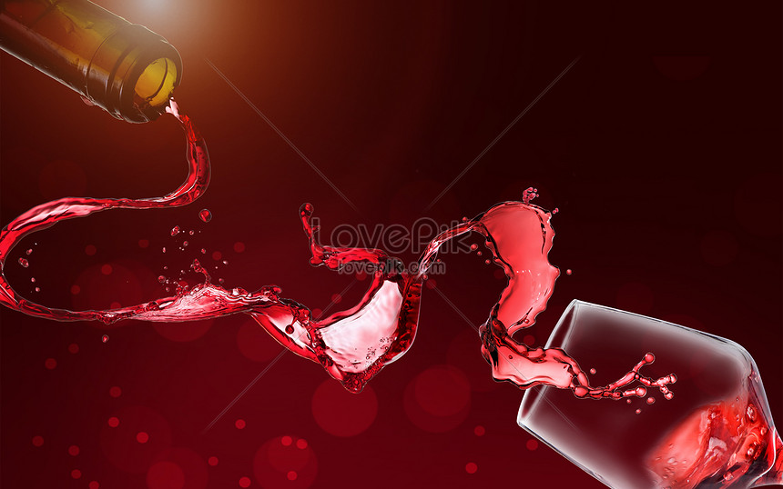 Creative red wine background creative image_picture free download  