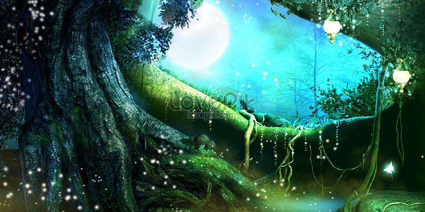 ファンタジーの森の背景イメージ クリエイティブ Id Prf画像フォーマットpsd Jp Lovepik Com