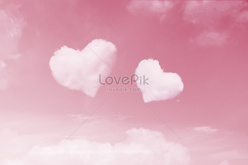 Romantic love clouds creative image_picture free download 400385867 ...