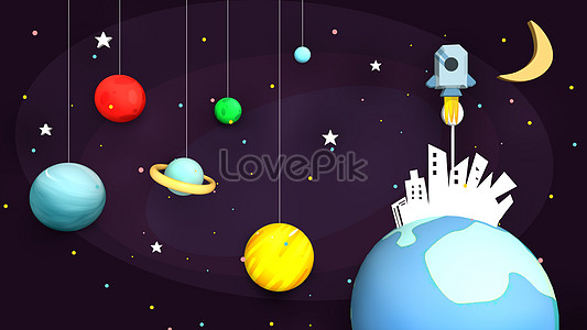 Dream planet background creative image_picture free download  