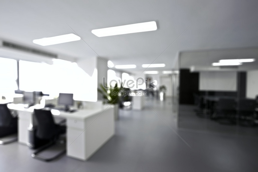Fuzzy background of office scene creative image_picture free download  