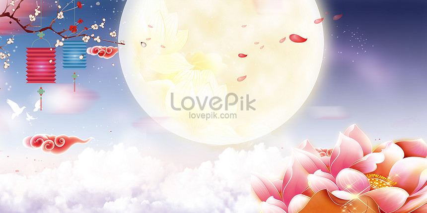 Hình Nền Tết Trung Thu Hình Nền, HD và Nền Cờ đẹp tết trung thu, đêm trăng  tròn, mặt trăng để Tải Xuống Miễn Phí - Lovepik