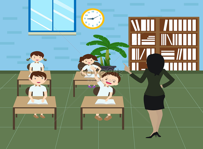 kyddshaw classroom scene clipart