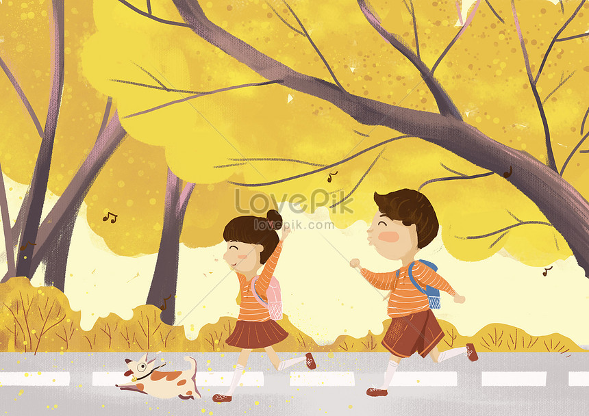 فصل الخريف للاطفال كرتون