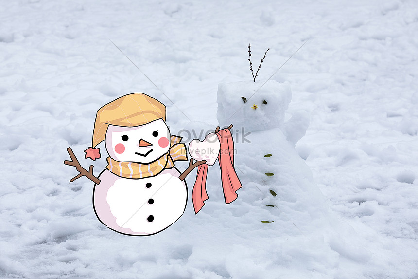クリエイティブな写真イラスト感謝祭の日暖かい雪だるま擬人化漫画悪役を送るイメージ 図 Id Prf画像フォーマットpsd Jp Lovepik Com