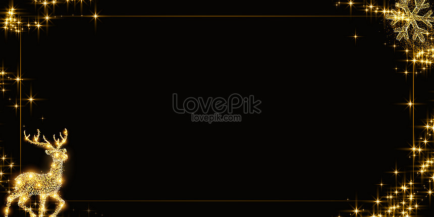 Christmas black gold creative image_picture free download ...