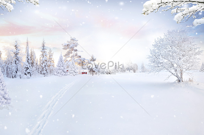 Hình Nền Phong Cảnh Mùa đông Tải Về Miễn Phí, Hình ảnh tuyết, phong cảnh,  tuyết rơi dày Sáng Tạo Từ Lovepik