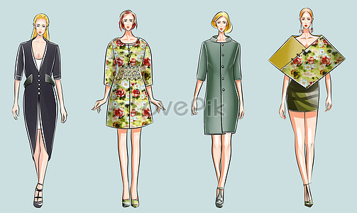 fashion illustration stylised croquis