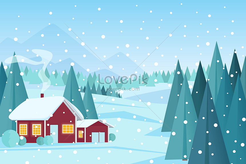 冬の美しい風景イラストイメージ 図 Id Prf画像フォーマットeps Jp Lovepik Com