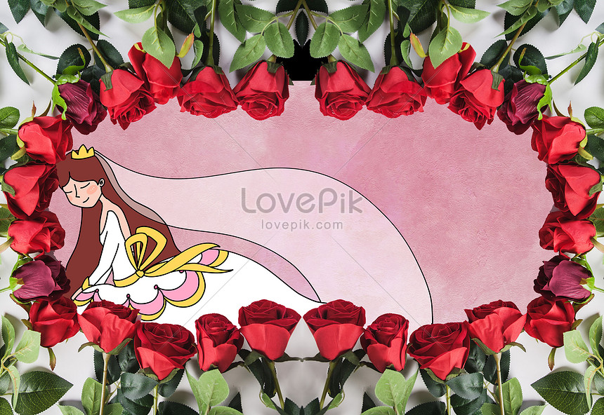 バラの茂みの花嫁の創造的な写真イラストイメージ 図 Id Prf画像フォーマットpsd Jp Lovepik Com