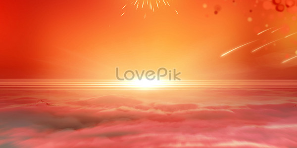 Sunset cloud background creative image_picture free download  