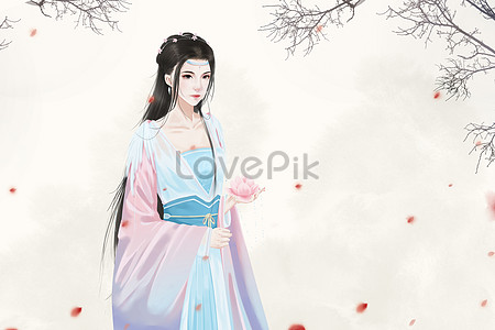 Lotus Girl Images, HD Pictures For Free Vectors Download - Lovepik.com