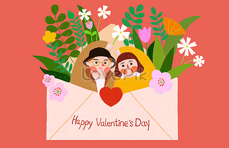 Happy valentines day illustration image_picture free download 400097079 ...