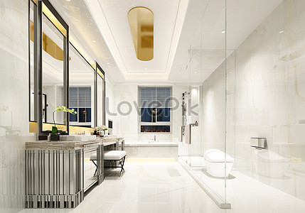 Postmodern bathroom creative image_picture free download 401135483 ...