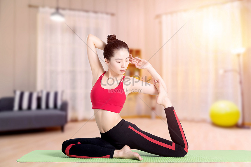 Hình Nền Luyện Tập Yoga Tại Nhà Tải Về Miễn Phí, Hình Ảnh Yoga, Nhà, Cuộc  Sống Sáng Tạo Từ Lovepik