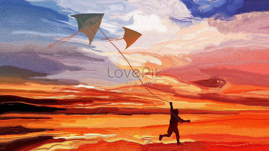 Fly a kite illustration image_picture free download 