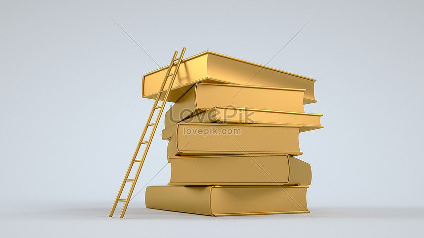 放梯子的書籍創意圖圖片素材-C4D圖片尺寸3600 × 2025px-高清圖案401041659-zh.lovepik.com