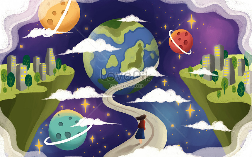 Día Mundial De La Tierra Del Viento De Dibujos Animados | PSD ilustraciones  imagenes descarga gratis - Lovepik