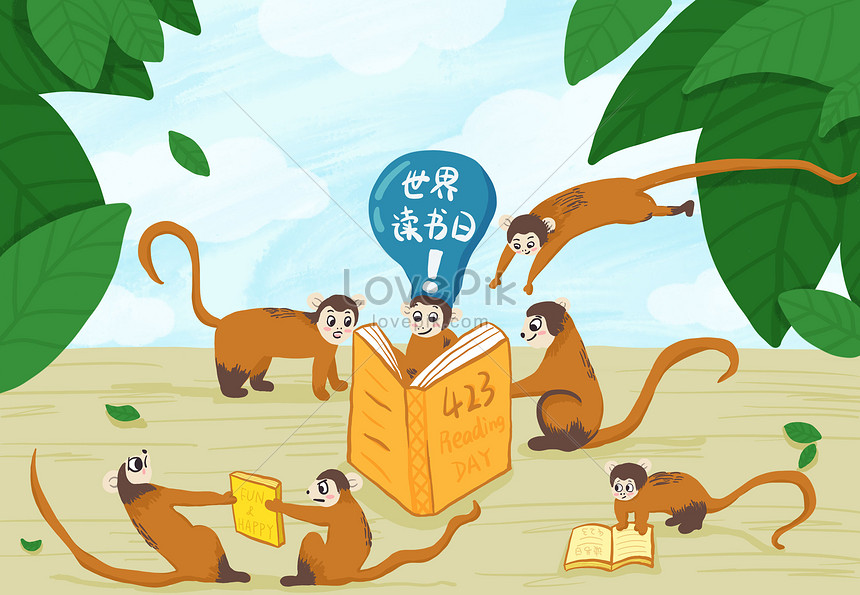 Bức tranh Khỉ đọc sách tràn đầy sự tò mò và hiếu động của chúng khi đang khám phá và học hỏi. Đây là một hình ảnh tuyệt vời để khích lệ tinh thần học tập của bạn.