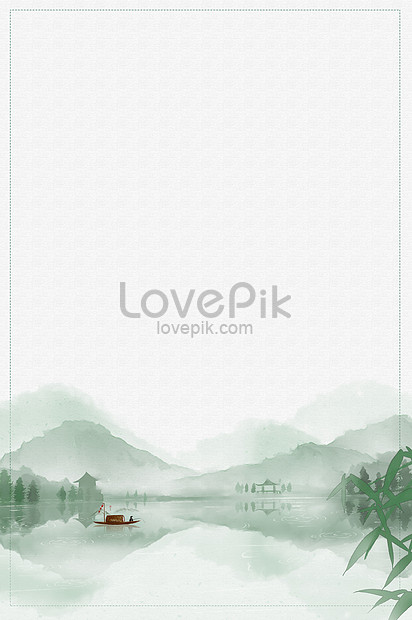 水墨山水背景圖片素材 Psd圖片尺寸3534 5315px 高清圖片 Zh Lovepik Com