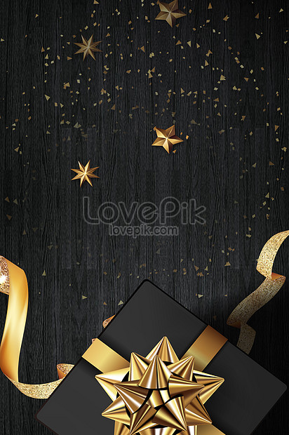 Background of black gold gift box creative image_picture free download  