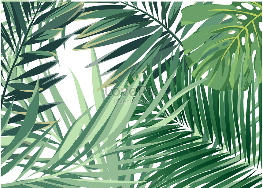 Hình Nền Nền Thực Vật Nhiệt đới Tải Về Miễn Phí, Hình ảnh nền xanh, lá cây,  nhỏ tươi Sáng Tạo Từ Lovepik