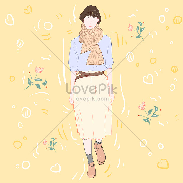 fashion figure illustration vector free download