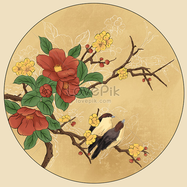 A set of magical birds surrounded by plants, flowers, foliage. Watercolor  drawing. Isolated elements on white background. Elements for your design.  Stock Illustration | Adobe Stock