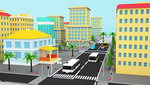 Cartoon City Scene Images, HD Pictures For Free Vectors & PSD Download ...