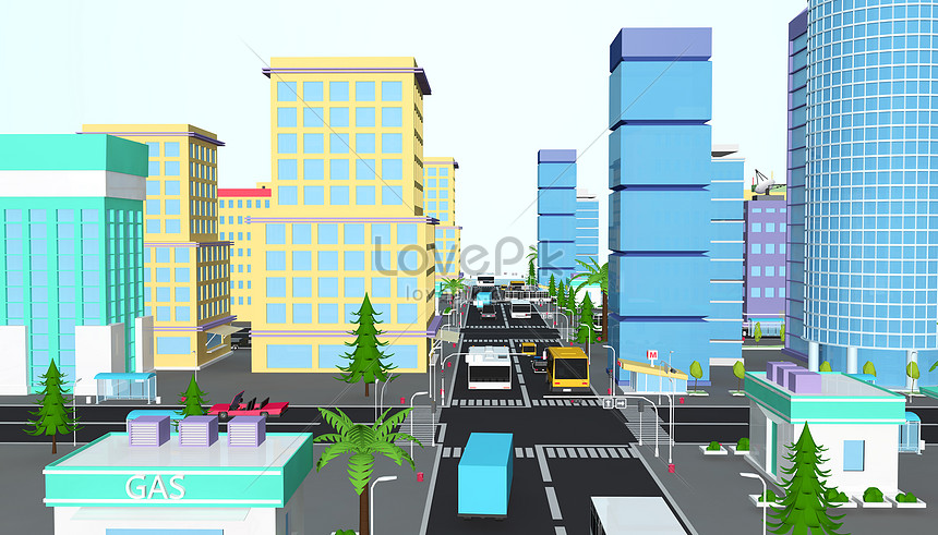 Urban development scene creative image_picture free download 401184369 ...