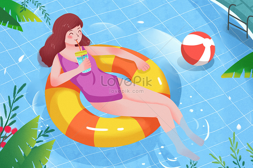 夏の水泳イラストイメージ 図 Id Prf画像フォーマットpsd Jp Lovepik Com