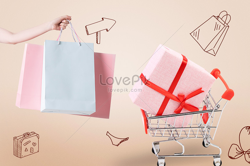 Shopping background creative image_picture free download  