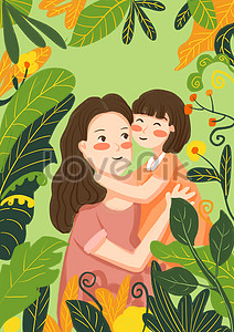 親子イラストの画像 親子イラストの絵 背景イメージ Jp Lovepik Com検索画像