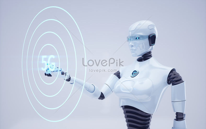 Photo De Robot De Technologie 5g Numero De L Image Format D Image C4d Fr Lovepik Com