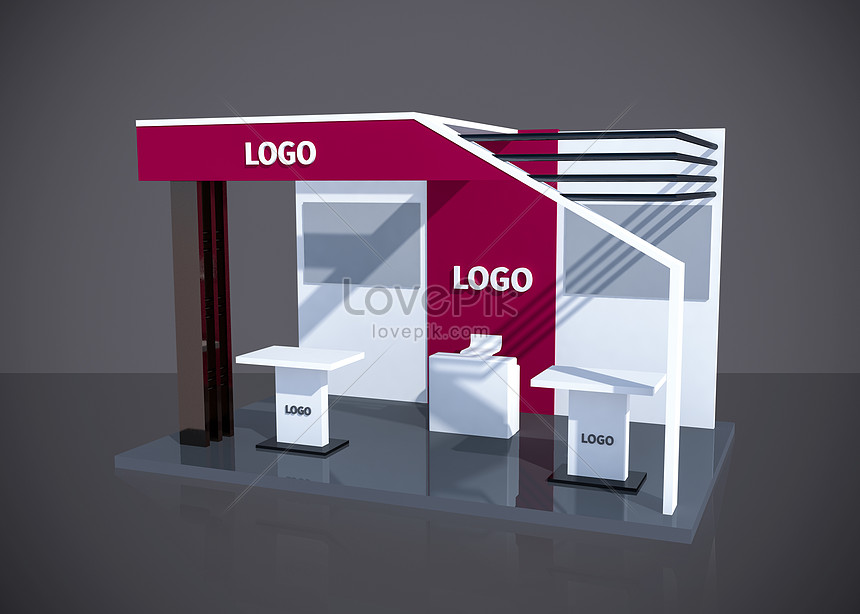 Creative booth scene backgrounds image_picture free download 401310014