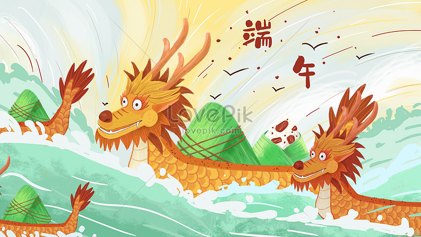 Dragon boat festival dragon boat race illustration image_picture free ...