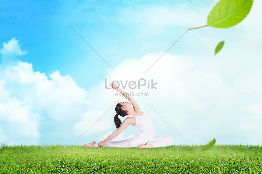 Hình Nền Nền Yoga Sáng Tạo Tải Về Miễn Phí, Hình ảnh Đồng cỏ, nắng ...