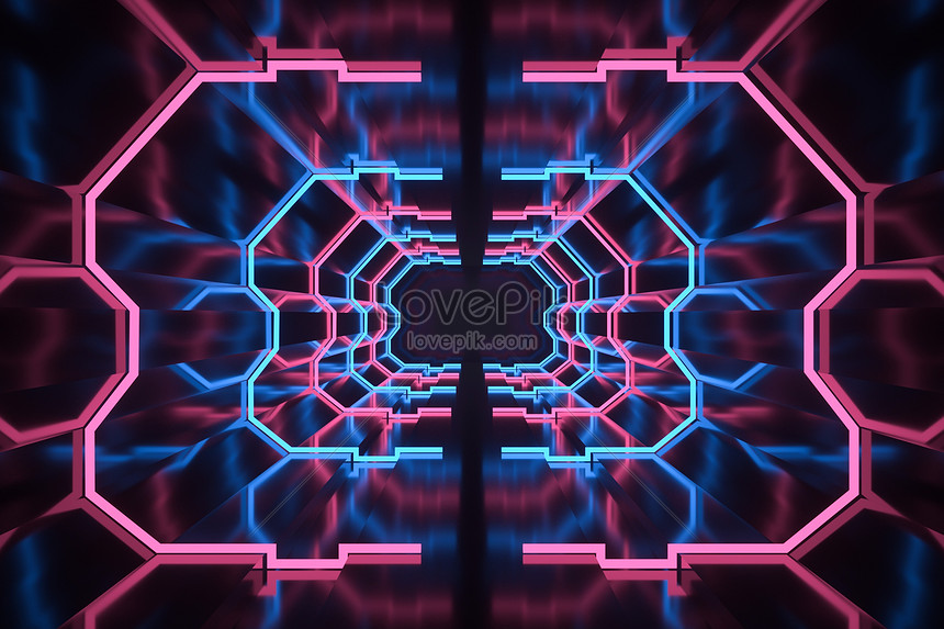 3d cool neon channel background creative image_picture free download  