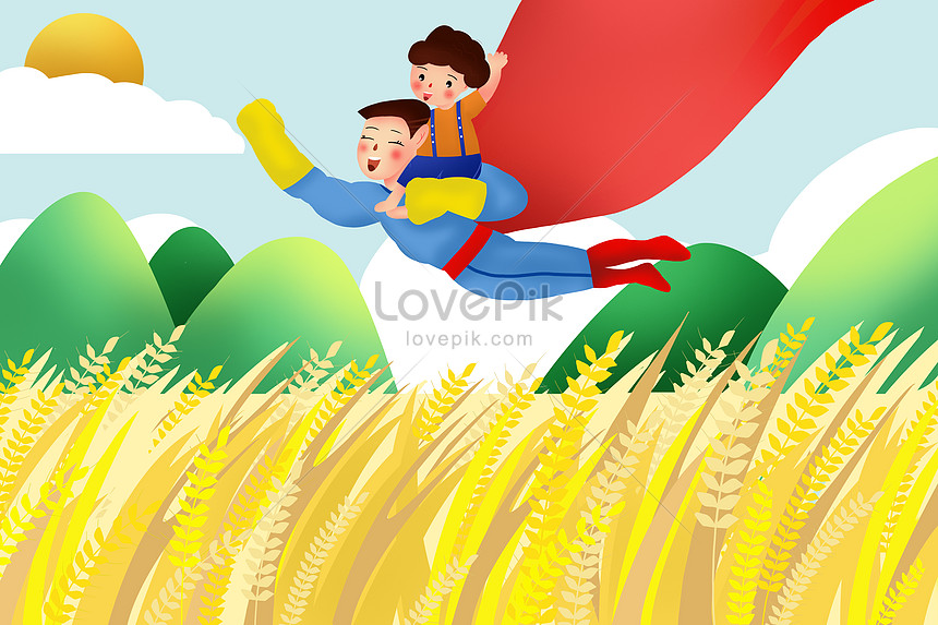 Dia Del Padre Superman Padre | PSD ilustraciones imagenes descarga gratis -  Lovepik