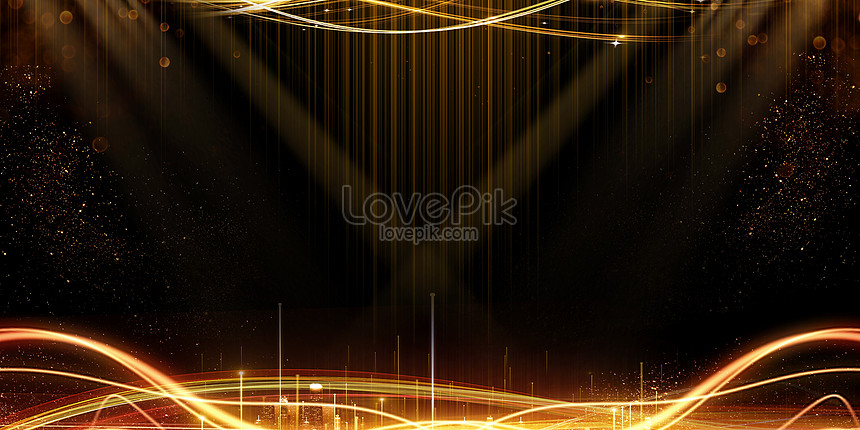 Black Gold Lines Background Download Free | Banner Background Image on