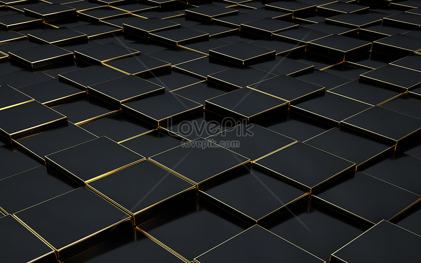 Wallpaper Black Gold 3d Image Num 51