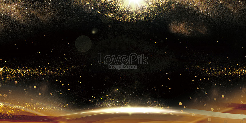 Black Gold Particle Background Download Free | Banner Background Image ...